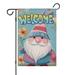 Happy Easter Day Garden Flag Linen Outdoor Flag Gnome Spring Farmhouse Yard Flags Double Sided House Flag for Home indoor 12.5 Ã—18 in.