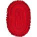 Jaipur Art And Craft Indian Handmade Natural Fiber Cotton Red Color Oval Area Rug for Indoor and Outdoor Rug Size - (10x14 Sq Feet) (120x168 Inches) (300x420 CM)