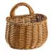 Handwoven Egg Basket: Wicker Rattan Flower Pot Hanging Woven Planter with Handle Holiday Candy Basket for Decor