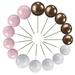 50 Pcs Foam Ball Cake Decorating Sticks 50pcs White Pink Gold Cake Decorating Tool Party Decoration