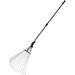 32 in. to 62.6 in. Garden Leaf Rake Adjustable Telescopic Steel Rake