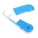 Dental Floss Holder 1Pc Replaceable Dental Floss Holder Dental Flosser Built-In Spool Flat Wire Dental Floss Replacement Rack with 30 Meters Dental Floss (Blue)