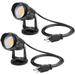 Wall-Mounted Bright LED Landscape Lights - Set of 2 Warm White