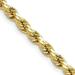 14K Yellow Gold 4.2mm Semi Solid Diamond-cut Rope with Lobster Lock Chain - 20