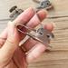 stainless steel melon clips 5 Pcs 1 Set Stainless Steel Nut Clips Sunflower Opening Clips (Silver)