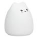 LED Tap Lamp Cat Shaped 7 Colors Changing Silicone Night Light for Home Bedroom Children s Room