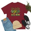 Familyloveshop LLC One Lucky Dog Mom Shirt Womens St Patricks Day Shirts Gifts for Irish St Patricks Gift for Her Dog Mom Shirt