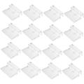 16pcs Aquarium Cover Bracket Fish Aquarium Accessories Glass Aquarium Tank Rimless Aquarium Lid Clips 6mm Glass Cover Clips Fish Tank Lid Handle Acrylic White Turtle Tank