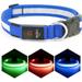 LED Dog Collar Light Up Dog Collar Adjustable USB Rechargeable Super Bright Safety Light Glowing Collars for Dogs