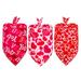 3PCS Valentine s Day Bandanas for Dogs Scarf Cat Bandanas Bibs Valentine s Dog Grooming Accessories-D
