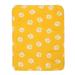 Pet Blanket for Dog Cat Animal Paw Double-sided Fleece Blankets All Year Round Puppy Kitten Bed Sleep Mat 60x70cm (Yellow Background with White Paws)