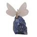 Mystic Butterfly,'Rose and Blue Quartz Butterfly Figurine from Brazil'