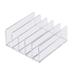 kowaku Acrylic Desk Organizer File Holders Acrylic Letter Sorter File Rack Stand for Document Home Brochures Office Desk Accessories