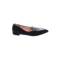 J.Crew Flats: Smoking Flat Chunky Heel Casual Black Shoes - Women's Size 10 1/2 - Pointed Toe