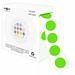 PARLAIM 1/2 Inch Round Permanent Adhesive Color-Code Dot Stickers 1000 Stickers Roll dots Label Dispenser Box Green Circle Stickers Labels (Light Green)