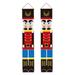 NUOLUX 1 Pair Christmas Decoration Walnut Soldier Door Curtain Hanging Cloth Door Sign Front Door Ornament Christmas Party Supplies for Party Home Restaurant Hotel (Colorful)