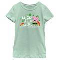 Girl's Mad Engine Mint Peppa Pig Lucky Little Girl St. Paddy's Day Graphic T-Shirt