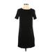 H&M Casual Dress - Shift: Black Solid Dresses - Women's Size 2