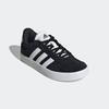 Sneaker ADIDAS SPORTSWEAR "VL COURT 3.0 KIDS", Gr. 40, schwarz-weiß (core schwarz, cloud weiß, core schwarz), Leder, Synthetik, sportlich, Schuhe, inspiriert vom Design des adidas samba