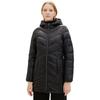 Steppmantel TOM TAILOR, Damen, Gr. L (40), schwarz (deep schwarz), Obermaterial: 100% Polyamid. Futter: 100% Polyester, casual, regular fit Po-bedeckend, Langarm, Mäntel, mit 2-Wege-Reißverschluss