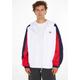 Windbreaker TOMMY JEANS PLUS "TJM CHICAGO CLBK WINDBREAKER EXT" Gr. XXXL, bunt (white multi) Herren Jacken Übergangsjacken