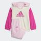 Trainingsanzug ADIDAS SPORTSWEAR "I CB FT JOG" Gr. 86, pink (ivory, semi lucid fuchsia, clear pink) Kinder Sportanzüge Jogginganzüge