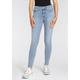 Skinny-fit-Jeans LEVI'S "310 Shaping Super Skinny" Gr. 31, Länge 30, blau (off kilter clean hem) Damen Jeans Röhrenjeans