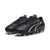 Fußballschuh PUMA "VITORIA FG/AG JR", Kinder, Gr. 38,5, schwarz-weiß (puma schwarz, puma weiß), Synthetik, sportlich, Schuhe