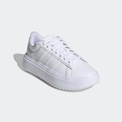 Sneaker ADIDAS SPORTSWEAR "GRAND COURT PLATFORM", Gr. 42, weiß (cloud weiß, cloud weiß, crystal weiß), Synthetik, sportl