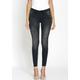 Skinny-fit-Jeans GANG "94LAYLA" Gr. 27, N-Gr, schwarz (night black) Damen Jeans Röhrenjeans