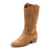 Westernstiefel LASCANA, Damen, Gr. 39, braun (camelfarben), Obermaterial: 100% Textilmaterial. Futter: 100% Lederimitat. Decksohle: 100% Lederimitat. Laufsohle: 100% Synthetik, unifarben, modisch, Schuhe Cowboystiefel Schlupfstiefel Sommerstiefel,...
