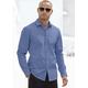 Langarmhemd JOHN DEVIN Gr. XL (43/44), N-Gr, blau Herren Hemden Langarm