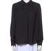 Louis Vuitton Tops | Louis Vuitton Black Flowy Blouse Sz 34 Puff Bottom Sleeves Gorgeous | Color: Black | Size: 34