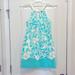 Lilly Pulitzer Dresses | Lilly Pulitzer Halter Dress Blue / Turquoise And White Size 8 | Color: Blue/White | Size: 8