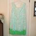 Lilly Pulitzer Dresses | Ladies Lily Pulitzer Green Aqua & White Dress 14m | Color: Green | Size: 14