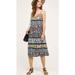 Anthropologie Dresses | Anthropologie One September Cosima Midi Dres Size Xs | Color: Blue/Yellow | Size: Xs