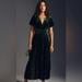 Anthropologie Dresses | Anthropologie Somerset Maxi Dress Velvet Edition Green Xxs | Color: Green | Size: Xxs