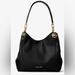 Michael Kors Bags | Michael Kors Fulton Large Pebbled Leather Shoulder Bag | Color: Black/Gold | Size: Os