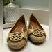 Tory Burch Shoes | New Tory Burch Mini Miller Flats In Tan Size 8 | Color: Cream/Tan | Size: 8