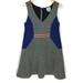 Anthropologie Dresses | Maeve Ludlow Dress Blue Gray Quilted A-Line Sleeveless Anthropologie M | Color: Blue/Gray | Size: M
