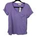 Anthropologie Tops | Anthropologie T.La V Neck Pocket Tee Purple New Xs | Color: Purple | Size: Xs