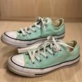 Converse Shoes | Converse All Star Low Top Sneaker Shoes Size M4 / W6 Mint Green Canvas | Color: Green | Size: 6