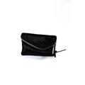 Free People Bags | Free People Womens Faux Fur Flap Over Small Clutch Black Handbag | Color: Black | Size: Small