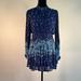Anthropologie Dresses | Blue Chiffon Mini Dress Nwt Anthropologie Size Med | Color: Blue | Size: M