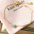Kate Spade Jewelry | Kate Spade Myosotis Flower Gold Turquoise Bracelet | Color: Blue/Gold | Size: Os
