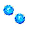 Kate Spade Jewelry | Kate Spade Brilliant Blue Crystal Heart Earrings | Color: Blue/Gold | Size: Os