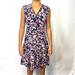 J. Crew Dresses | J.Crew Nwot V-Neck Floral Sleeveless Pleated Silk Dress 0 | Color: Blue/Pink | Size: 0