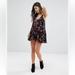 Free People Dresses | Free People Trapeze Voile And Lace Slip Dress. Size Xs | Color: Black/Pink/Purple/Tan | Size: Xs