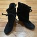 Kate Spade Shoes | Kate Spade Suede Wedge Booties | Color: Black | Size: 6