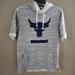 Under Armour Shirts | Men's Under Armour Ua X Project Rock Terry Short Sleeve Size Small Gray | Color: Blue/Gray | Size: S